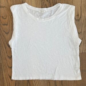Final Touch Women’s White Sleeveless Slub Tank Top Size X-Small
